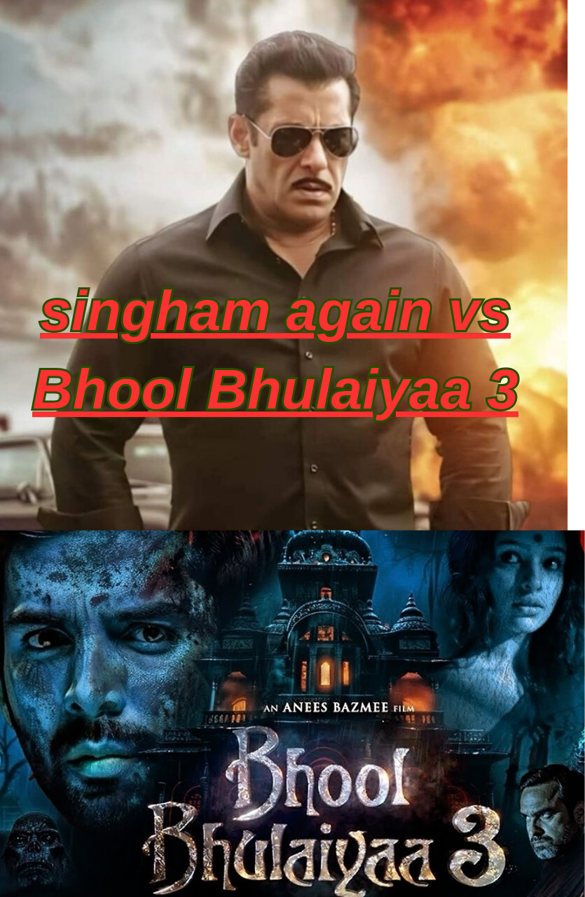 singham again vs Bhool Bhulaiyaa 3 big movie review हिंदी/..